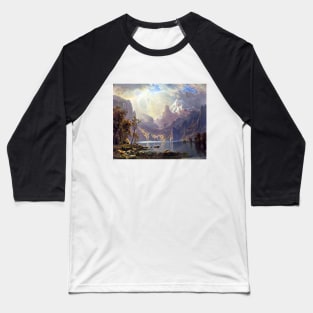 Lake Tahoe by Albert Bierstadt Baseball T-Shirt